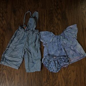 Pink Chicken Blue Kids Matching Set